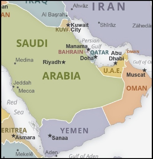 Yemen KSA Iran Map Border 0 